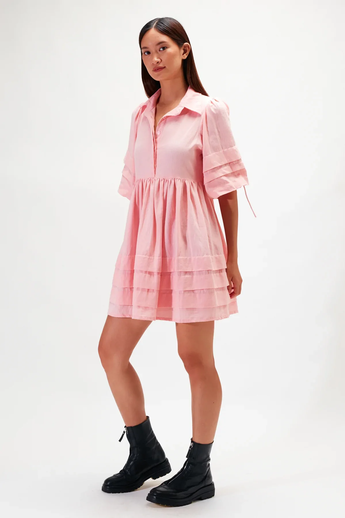 RUE STIIC - Lila Mini Dress (Blush Rose)