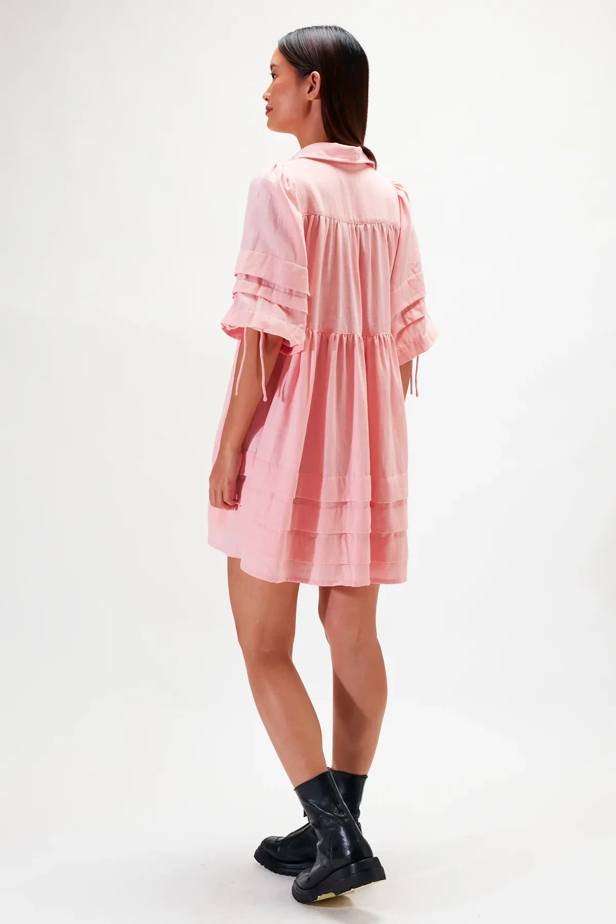RUE STIIC - Lila Mini Dress (Blush Rose) - Image 2