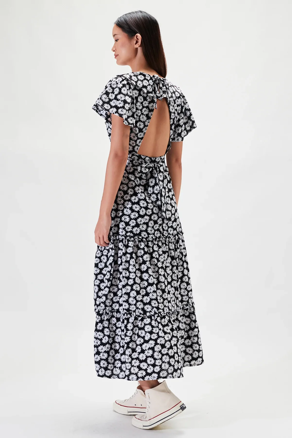 RUE STIIC - Lucille Maxi Dress (Black Dahlia Floral) - Image 2