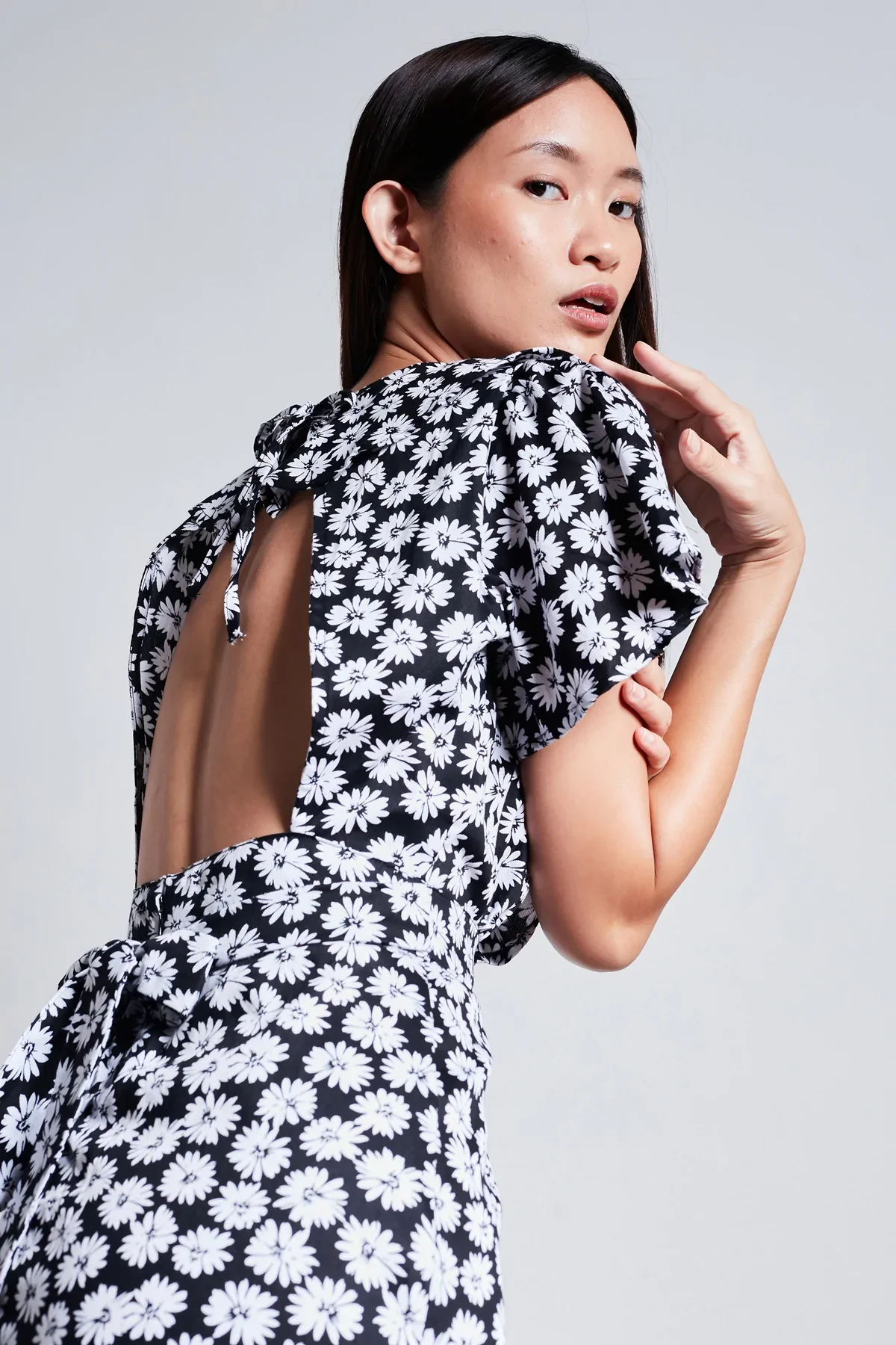 RUE STIIC - Lucille Maxi Dress (Black Dahlia Floral) - Image 6