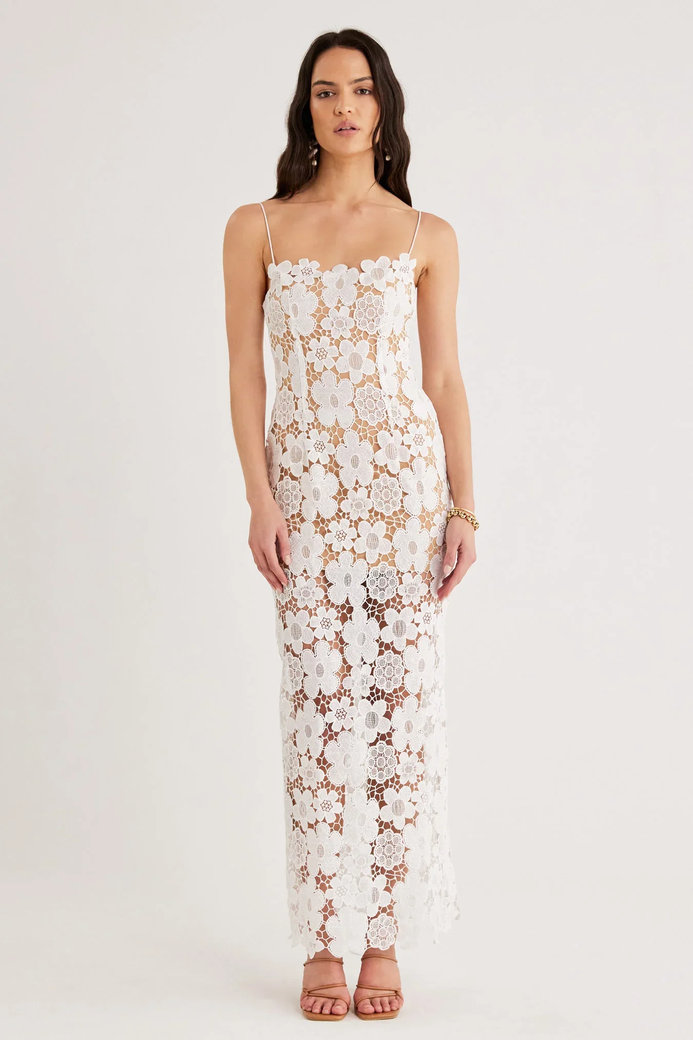 RUMER - Remi Maxi Dress (White)