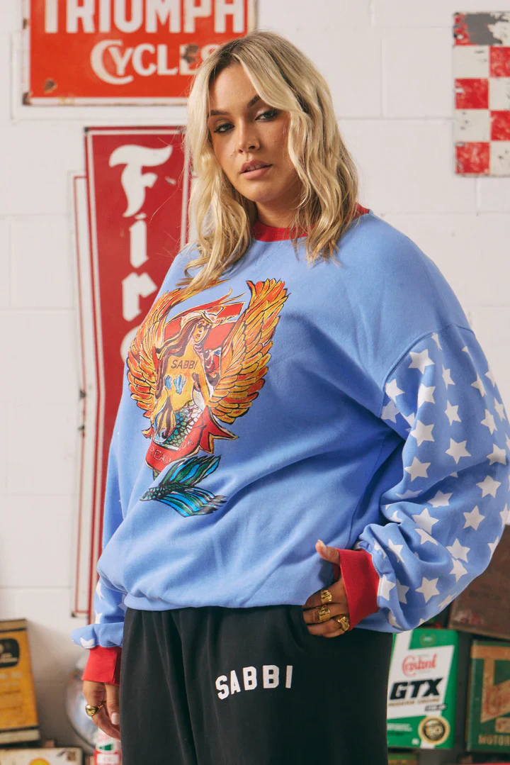 SABBI - DIEGO JUMPER- DREAM BIG BRENDA (PERIWINKLE) - Image 3