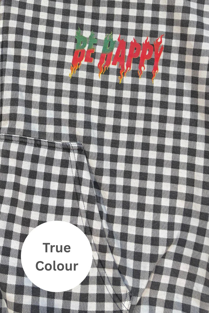 SABBI - THE BE HAPPY GINGHAM PADDED BOMBER 1 - Image 6