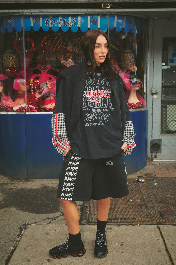 SABBI - THE BE HAPPY GINGHAM SHORTS - Image 2