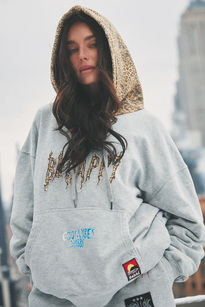 SABBI - THE BE HAPPY LEOPARD HOODIE 3 - Image 3