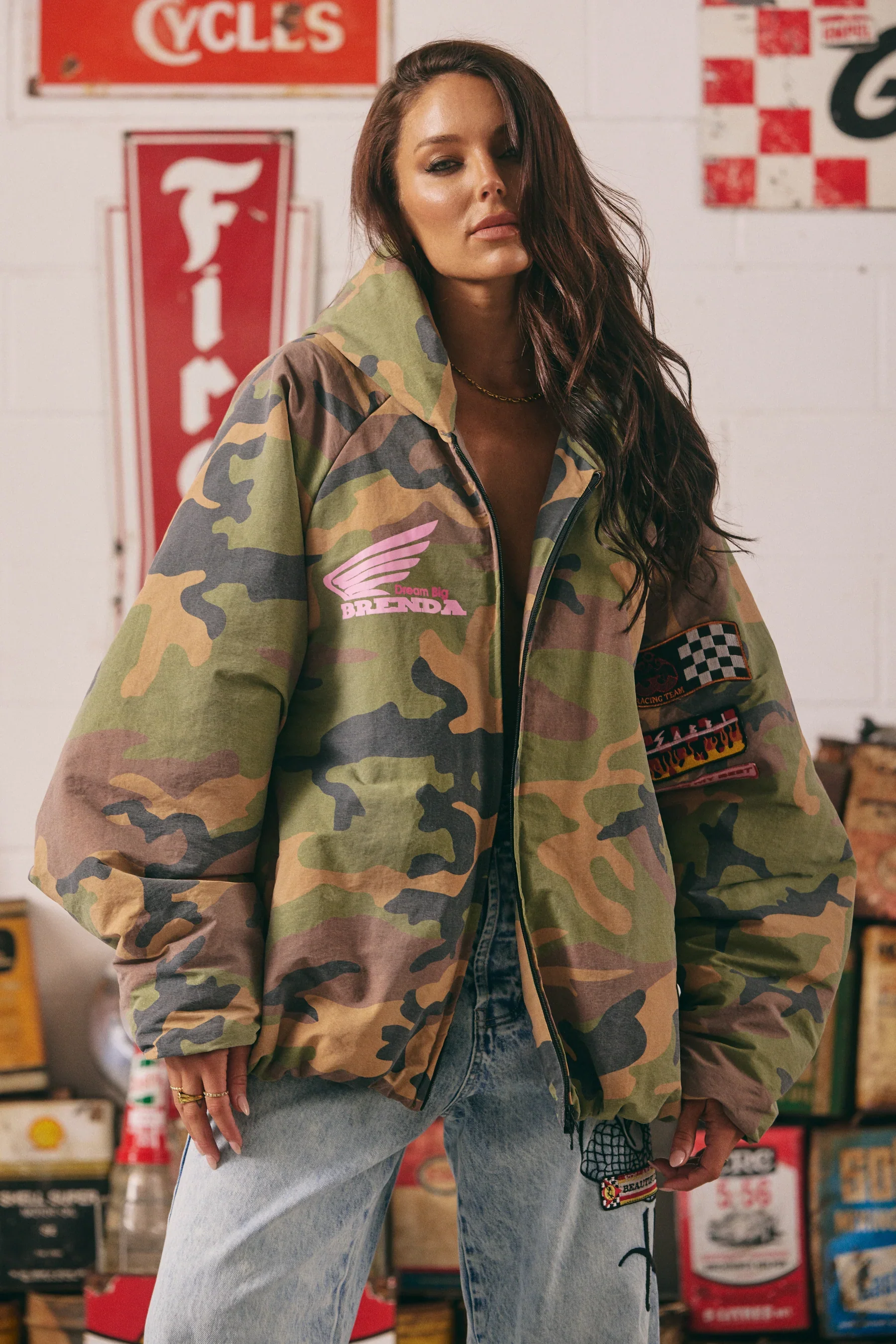 SABBI - THE BE KIND BOMBER JACKET (CAMO) - Image 2