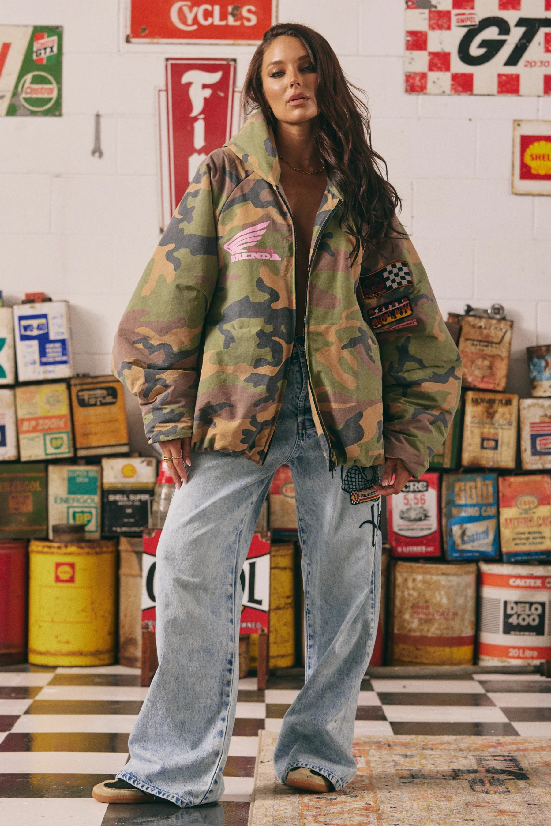 SABBI - THE BE KIND BOMBER JACKET (CAMO) - Image 5