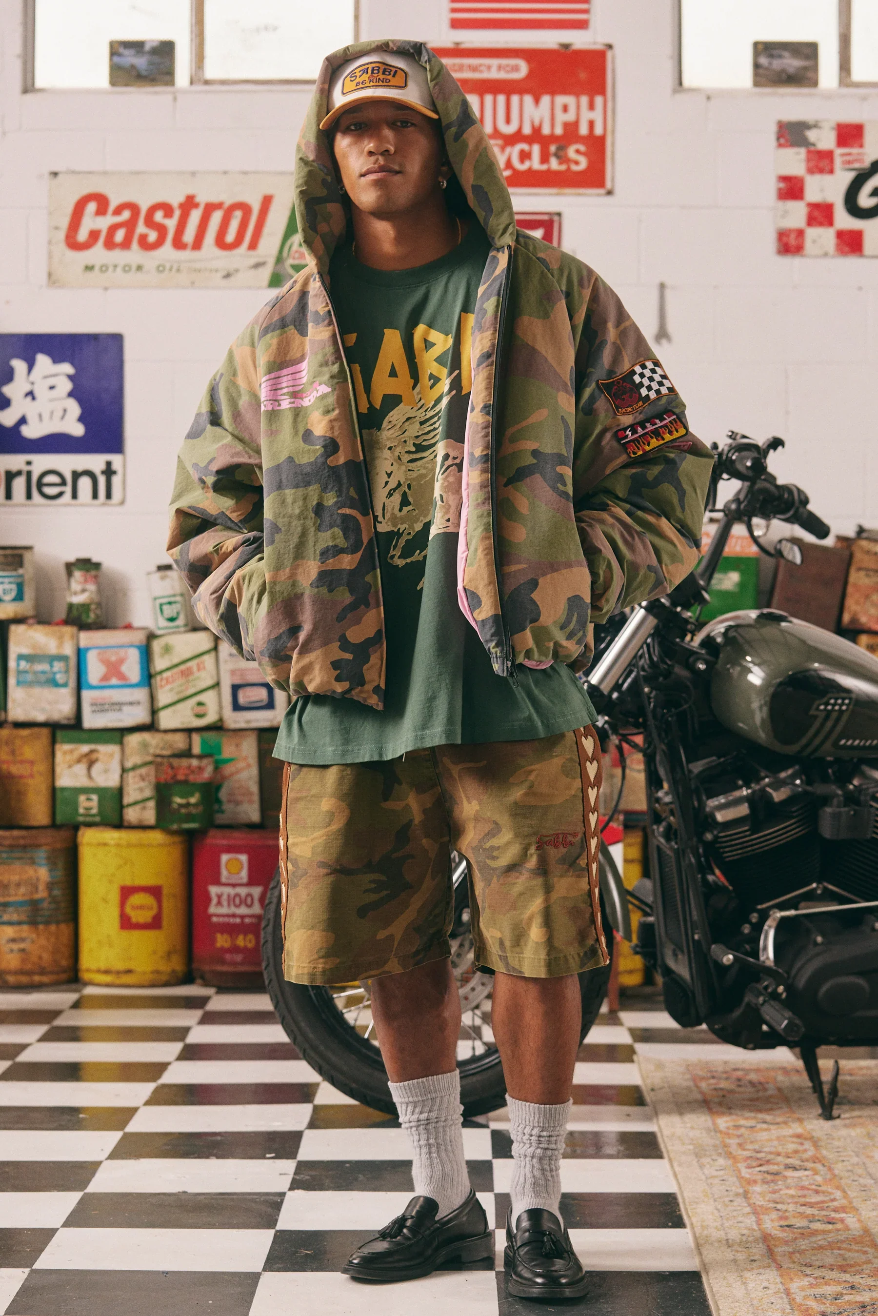 SABBI - THE BE KIND BOMBER JACKET (CAMO) - Image 6