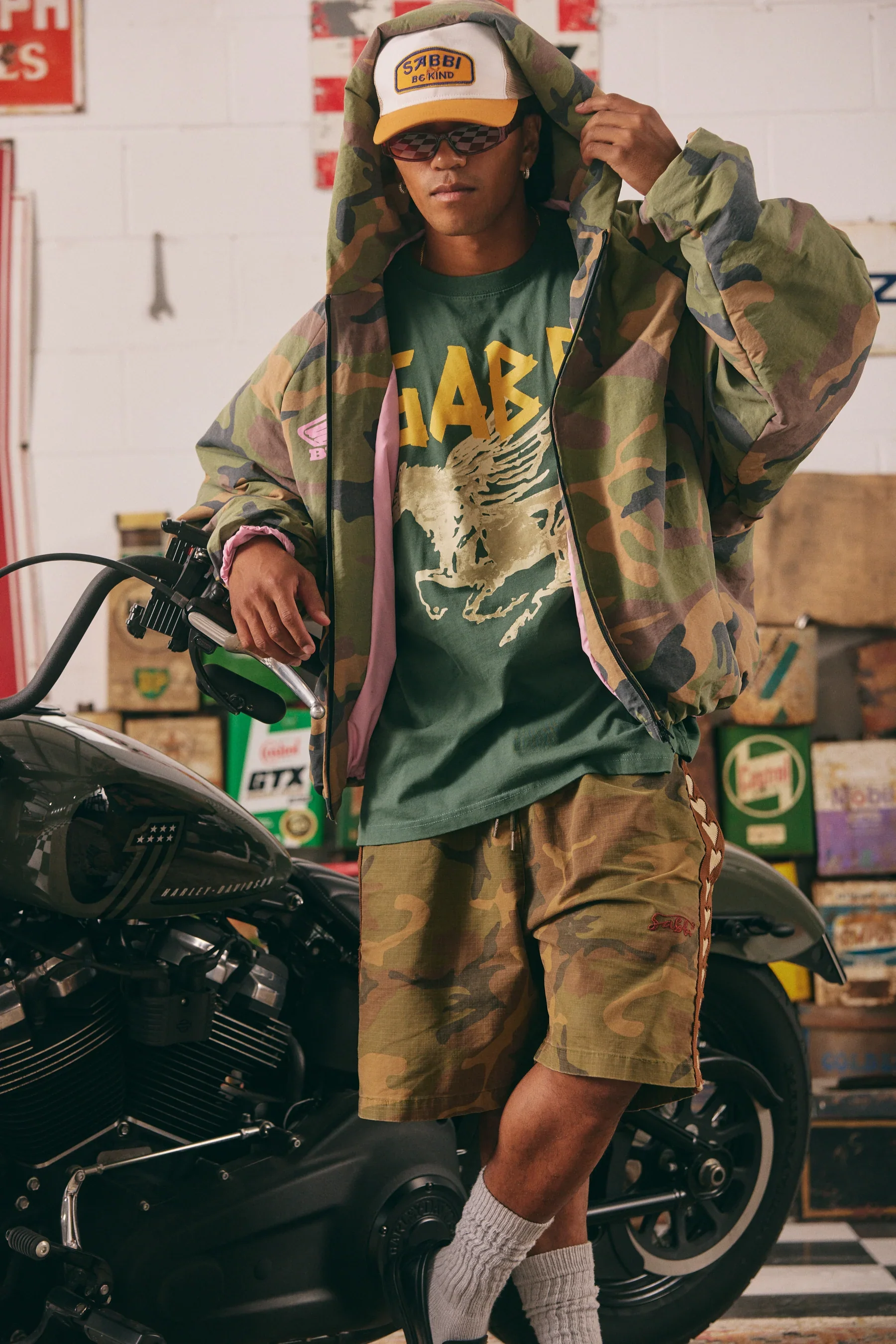 SABBI - THE BE KIND BOMBER JACKET (CAMO) - Image 8