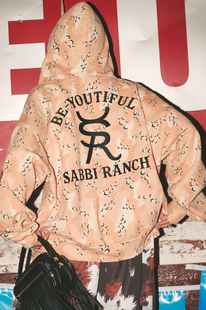 SABBI - THE BE-YOUTIFUL RANCH ZIP HOODIE (PINK CAMO) - Image 2