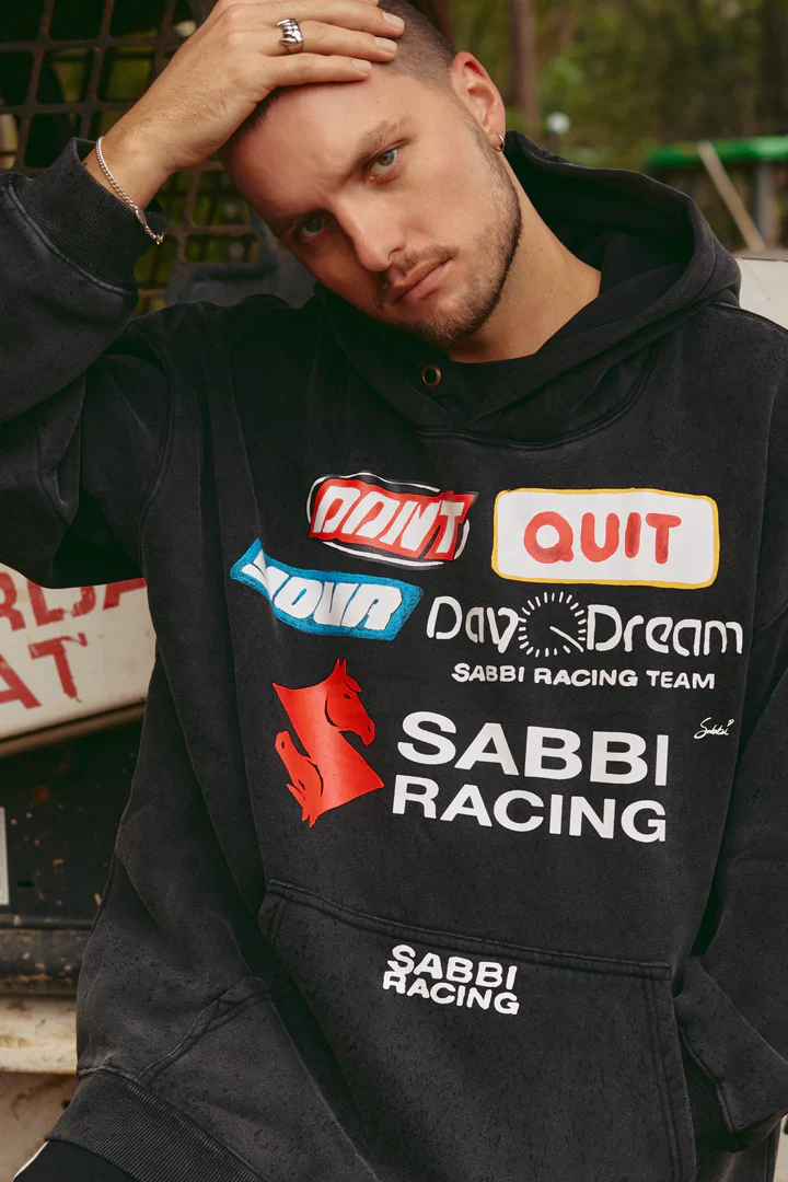 SABBI - THE DON'T QUIT YOUR DAY DREAM HOODIE (BLACK) - Image 3