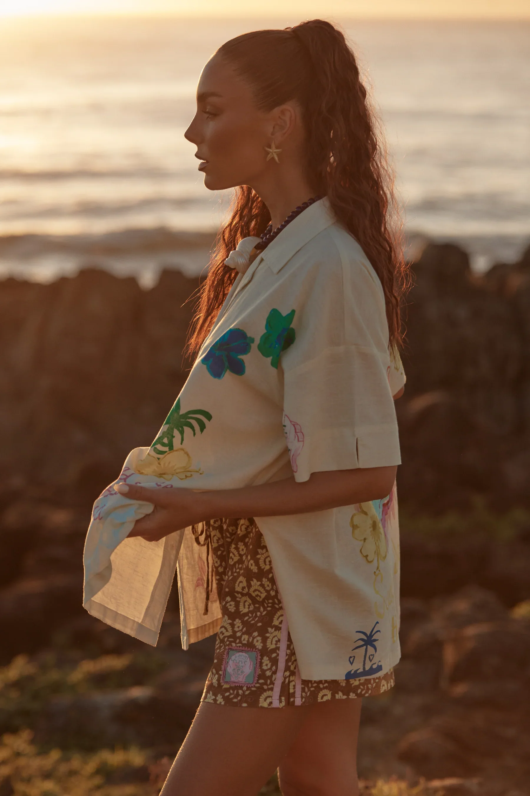 SABBI - THE PATRON SHIRT SEAS THE DAY (CREAM) - Image 3