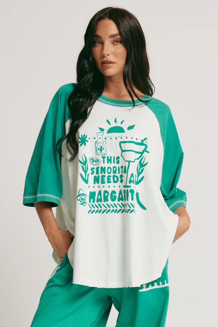 SABBI - THE RAGLAN MARGIE TEE (GREEN)