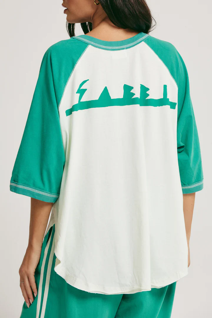 SABBI - THE RAGLAN MARGIE TEE (GREEN) - Image 2