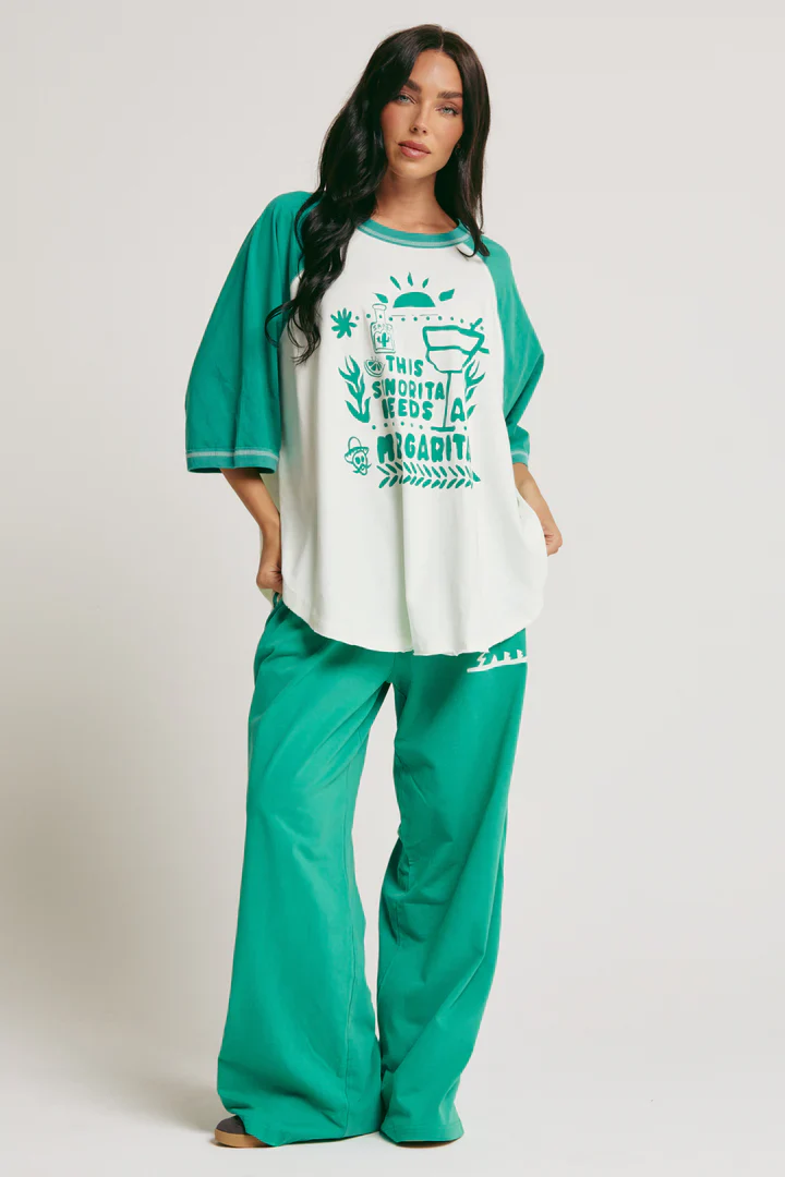 SABBI - THE RAGLAN MARGIE TEE (GREEN) - Image 4