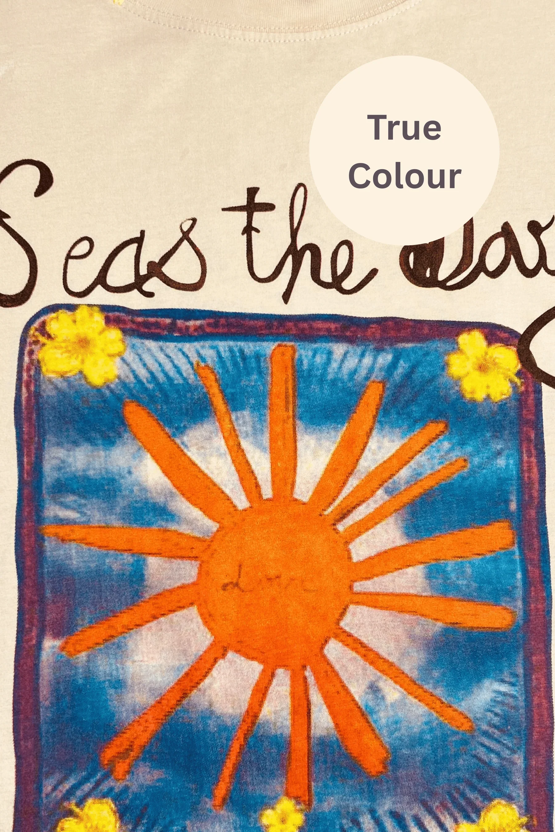 SABBI - THE SEAS THE DAY HOTEL TEE (SAND) - Image 5