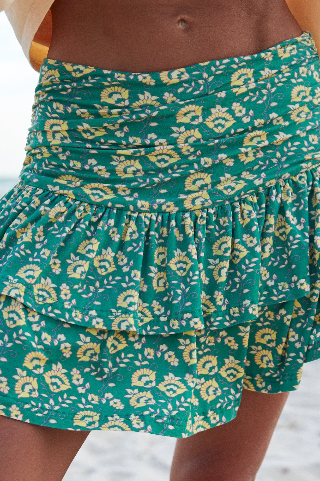 SABBI - THE SEAS THE DAY RARA SKIRT (GREEN) - Image 4