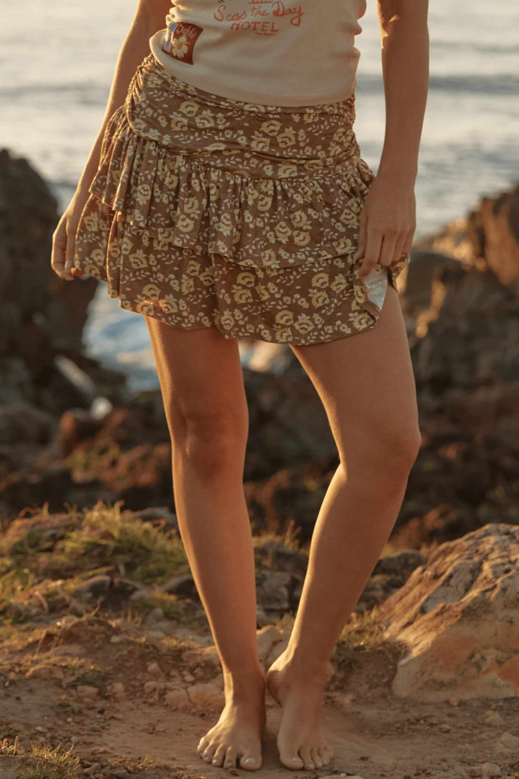 SABBI - THE SEAS THE DAY RARA SKIRT (MOCHA) - Image 4