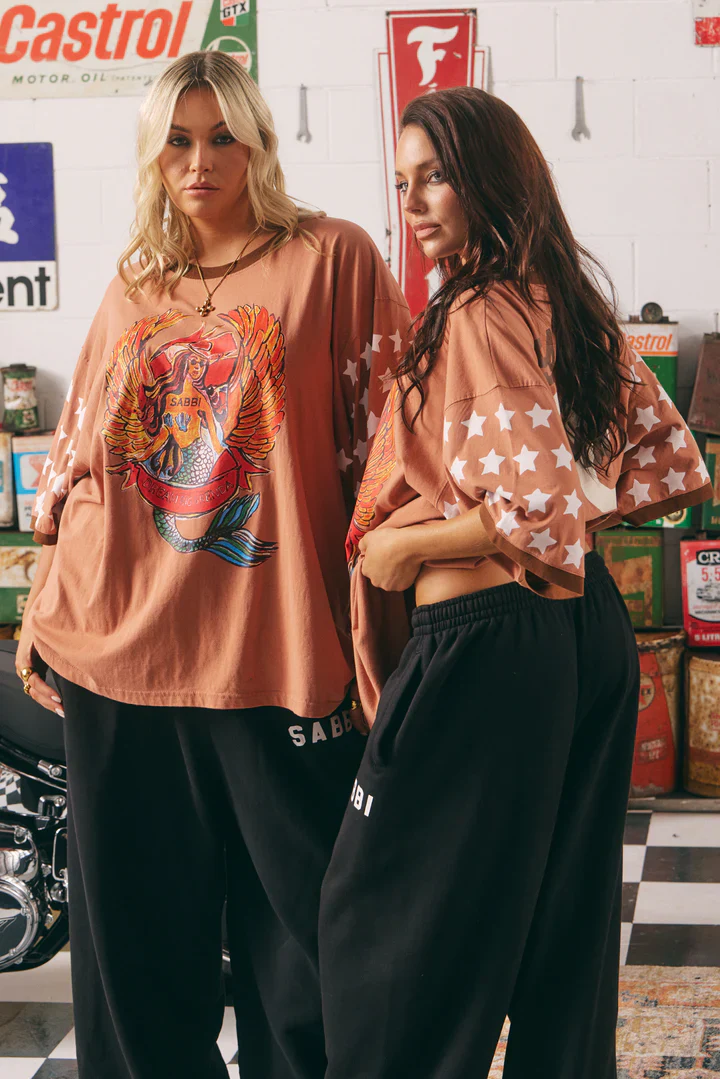 SABBI - THE VERY OVERSIZED DREAM BIG BRENDA TEE (CLAY) - Image 3