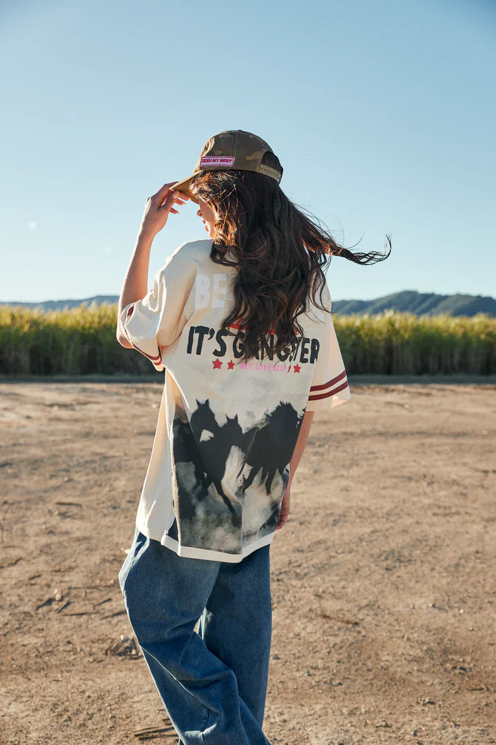 SABBI - THE VERY OVERSIZED SABBI RODEO SELF LOVE CLUB TEE (BEIGE) - Image 2