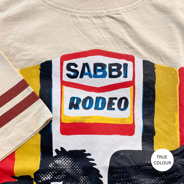 SABBI - THE VERY OVERSIZED SABBI RODEO SELF LOVE CLUB TEE (BEIGE) - Image 5