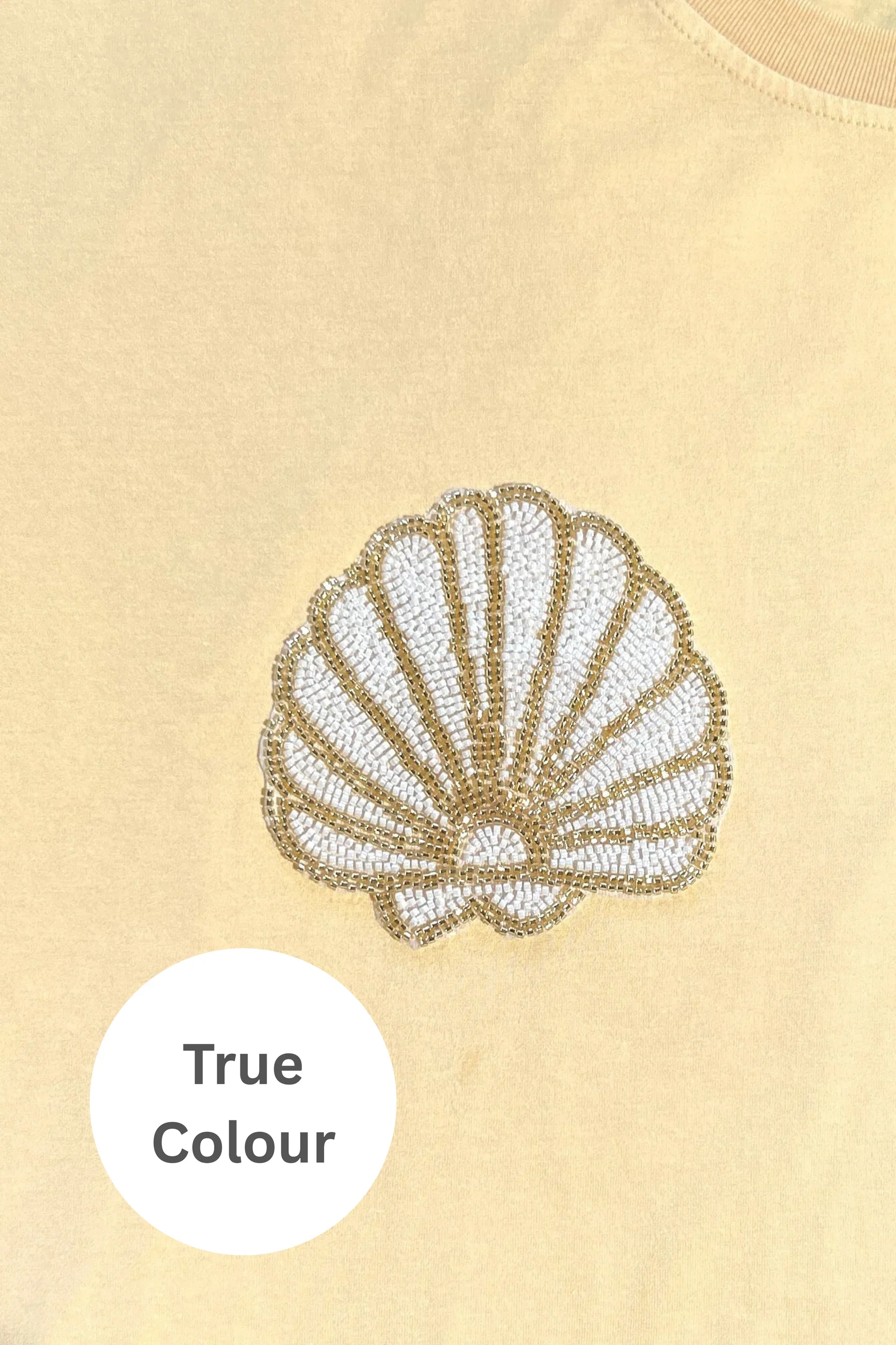 SABBI - THE VERY OVERSIZED SHELL TITTY TEE (CREAMY YELLOW) - Image 5