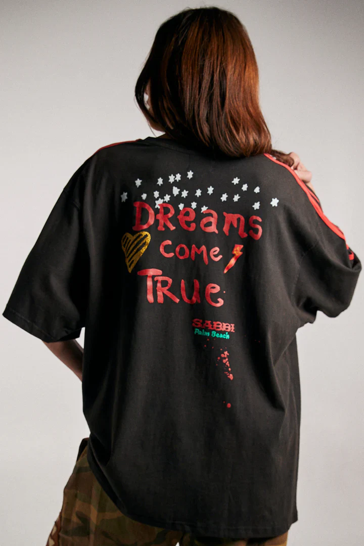 SABBI - THE VERY OVERSIZED ZEBRA DREAMS TEE (BLACK) - Image 2