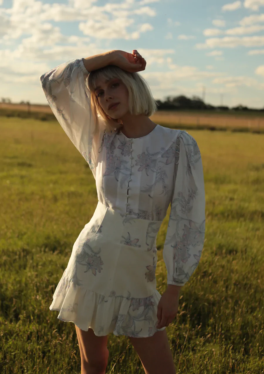 SAINT ARMONT - Enchanted Skirt (Periwinkle Floral) - Image 3