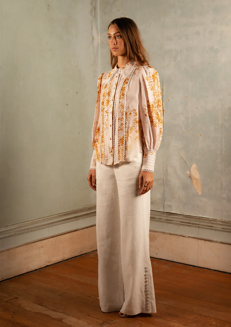 SAINT ARMONT - Lourdes Blouse (Fleurs D'Or Print) - Image 3