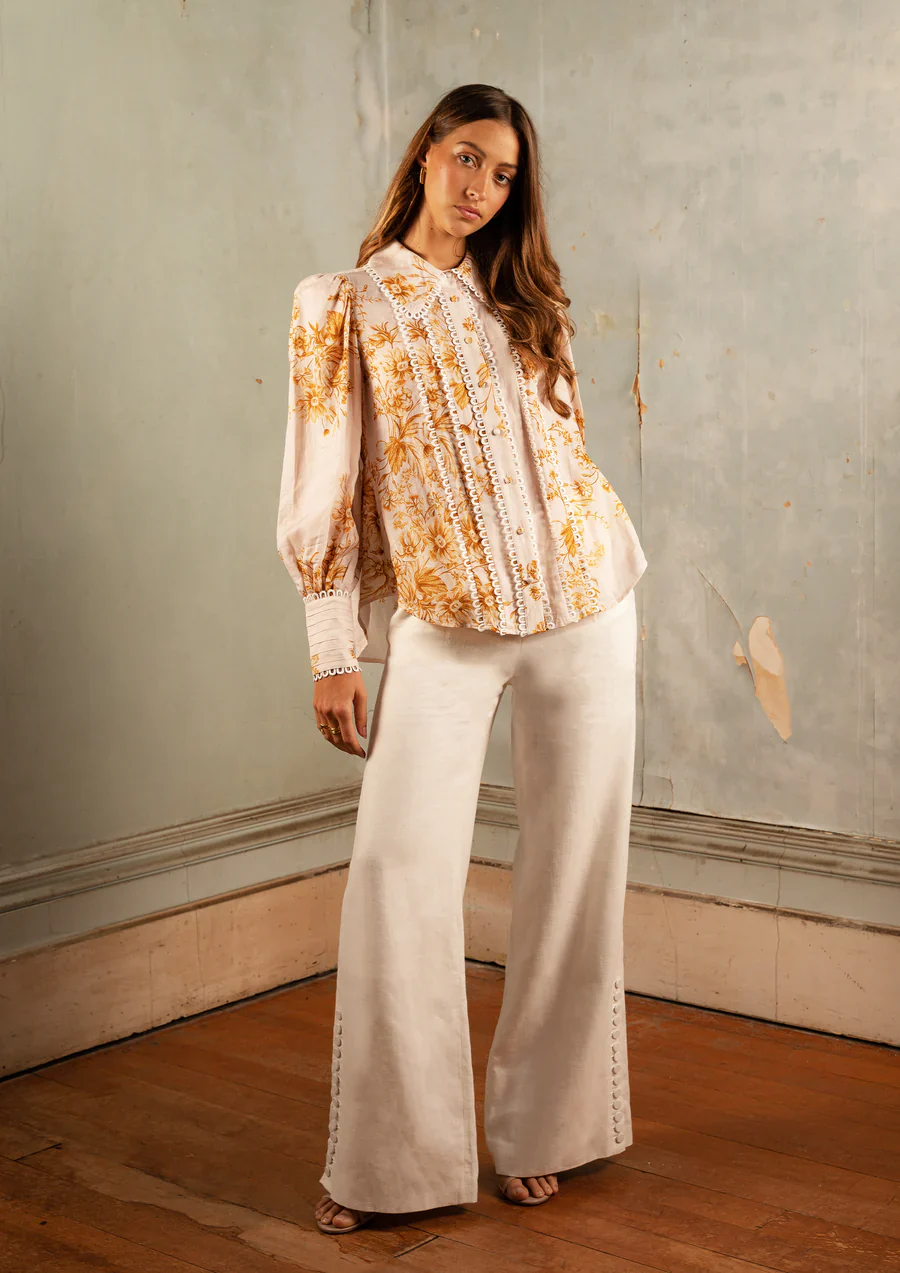 SAINT ARMONT - Lourdes Blouse (Fleurs D'Or Print) - Image 5