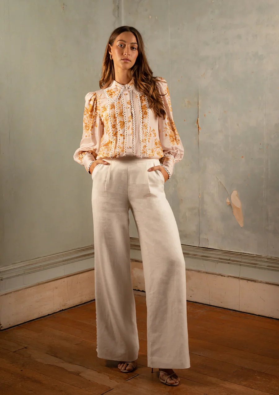SAINT ARMONT - Lourdes Blouse (Fleurs D'Or Print) - Image 6