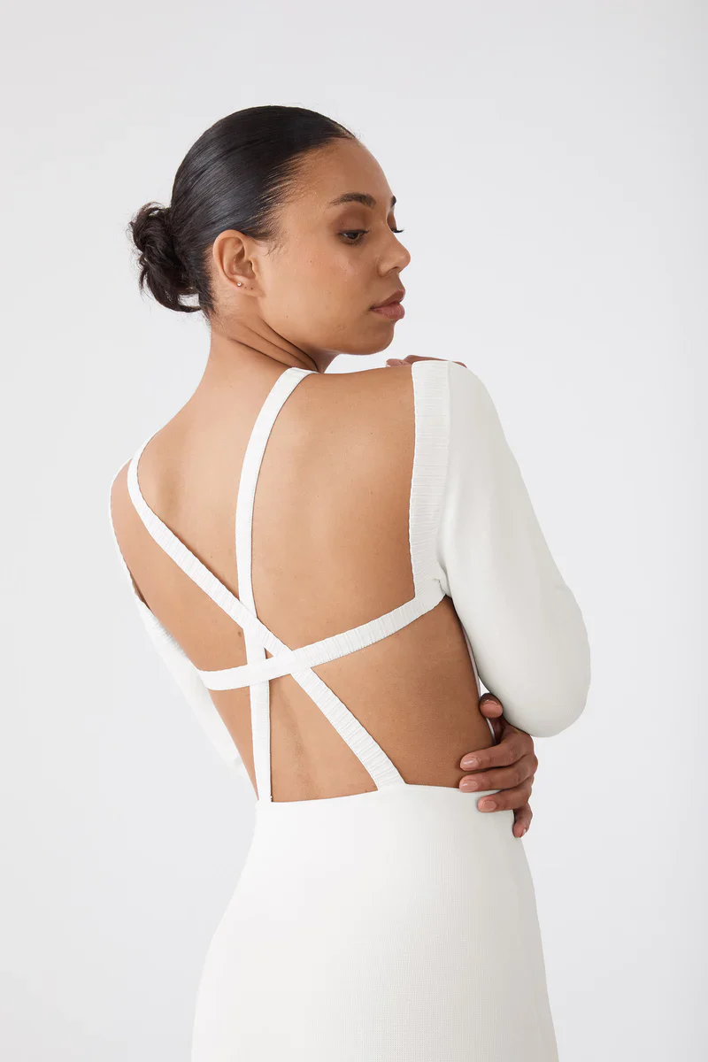 SAN SLOANE - Amalia Midi Dress (Ivory) - Image 5