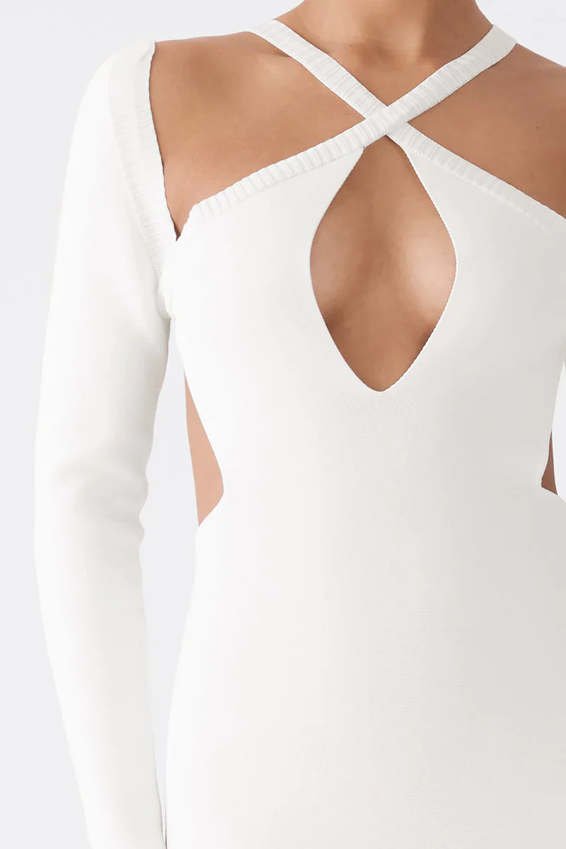 SAN SLOANE - Amalia Midi Dress (Ivory) - Image 6