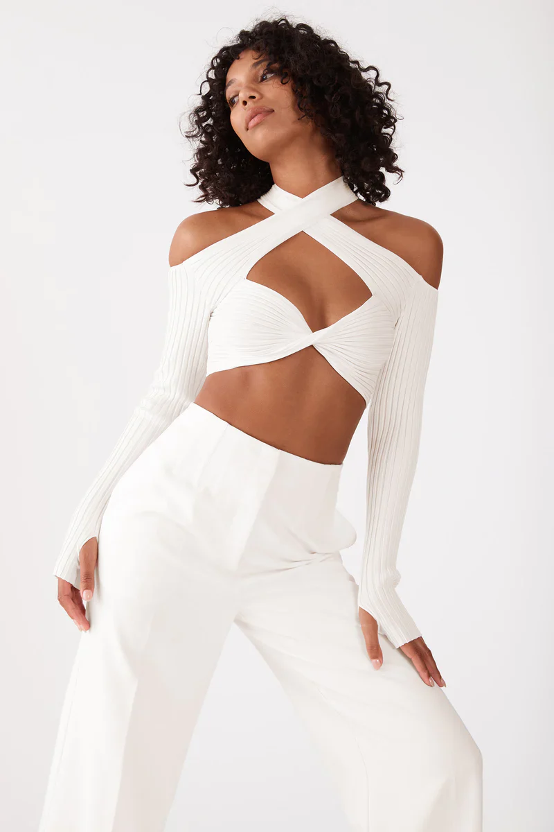 SAN SLOANE - MARCELLA PANT (IVORY) - Image 3