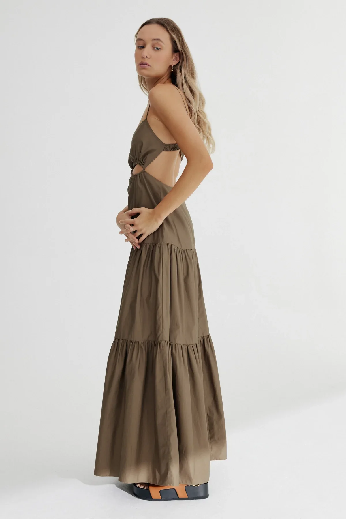 SIGNIFICANT OTHER - Addison Maxi Dress (Khaki) - Image 3