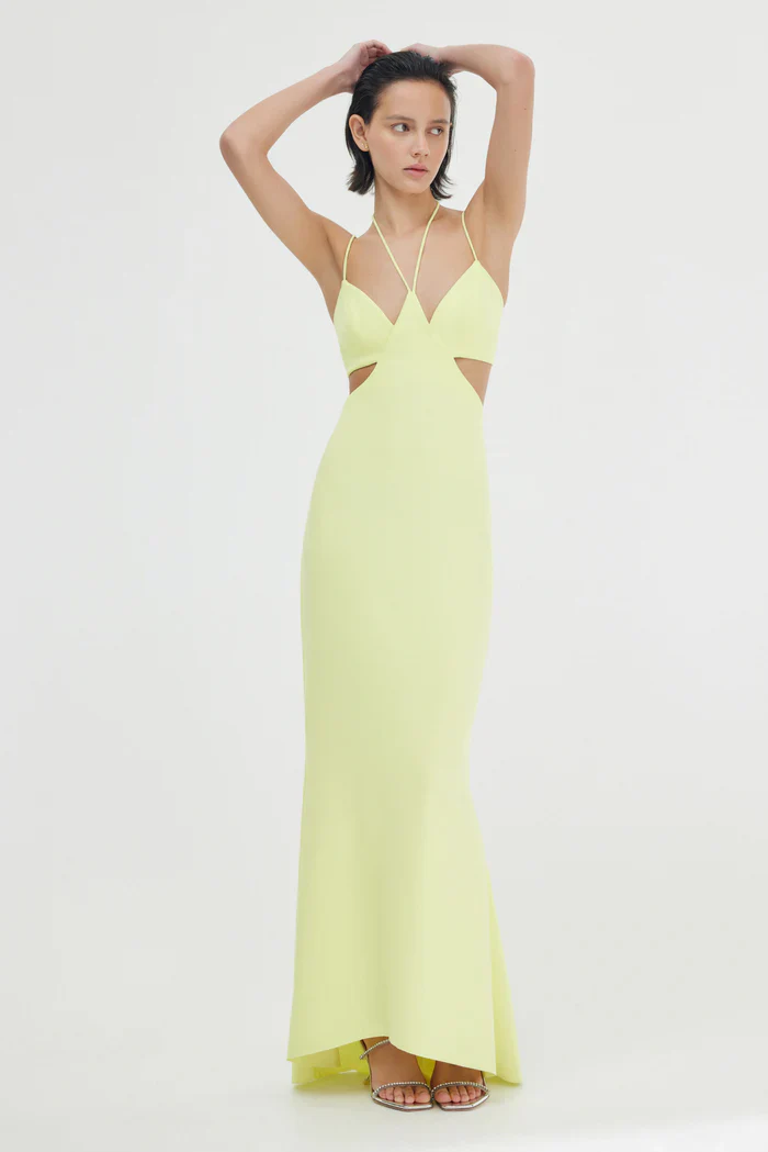 SIGNIFICANT OTHER - Aisling Halter Dress (Citron)