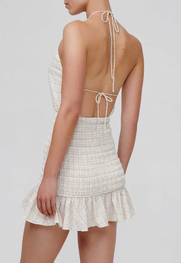 SIGNIFICANT OTHER - Aries Dress (Almond Check) Final Sale - Image 2