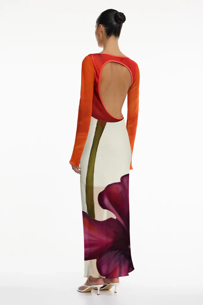 SIGNIFICANT OTHER - AUGUST LONG SLEEVE MAXI DRESS (POPPY BOTANIC) - Image 2