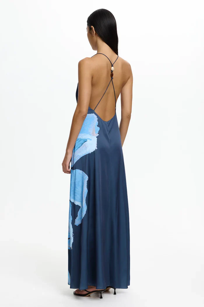 SIGNIFICANT OTHER - CASEA MAXI DRESS (PETROL BLOOM) - Image 2