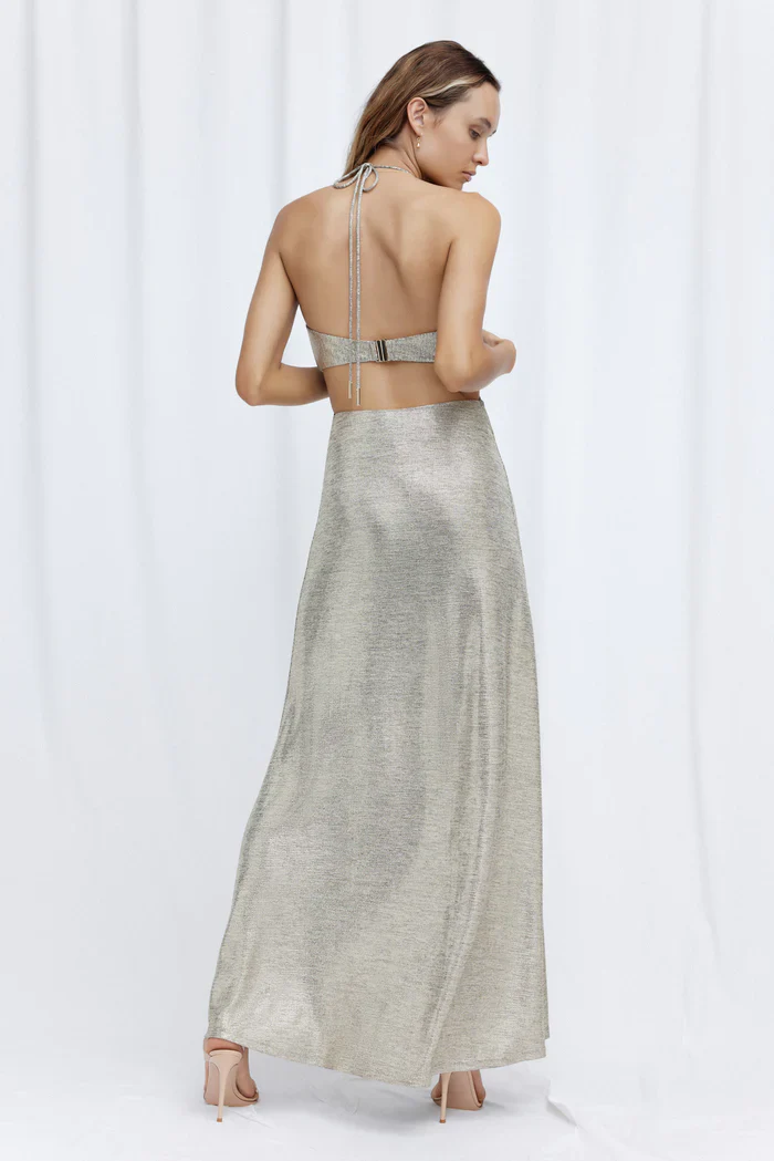 SIGNIFICANT OTHER - Chloe Maxi Dress (Gold) - Image 3