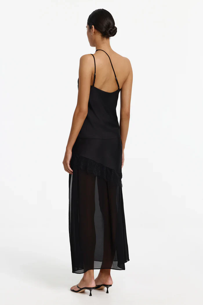 SIGNIFICANT OTHER - ELLISA LACE ONE SHOULDER TOP (BLACK) - Image 2