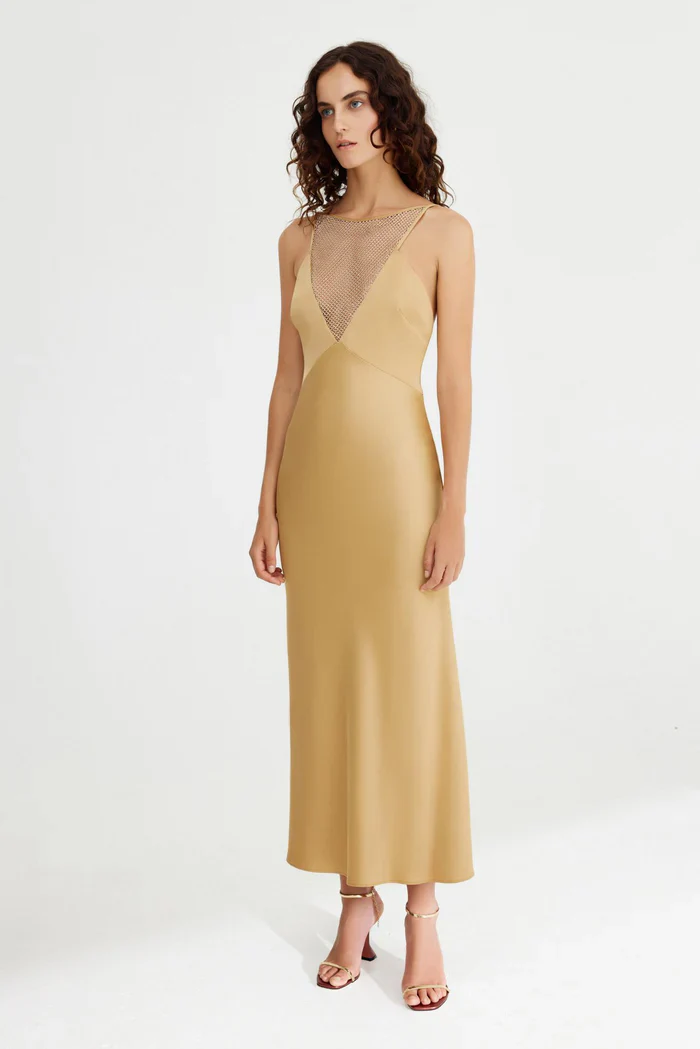 SIGNIFICANT OTHER - ELODIE MAXI DRESS (GOLD) - Image 3
