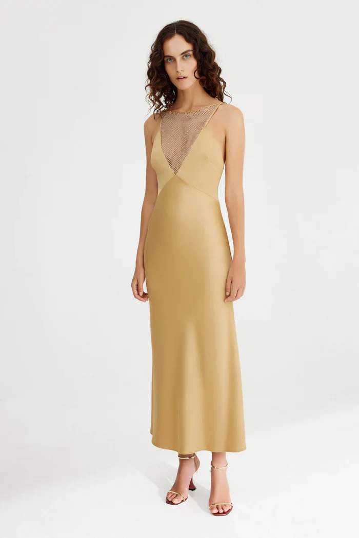 SIGNIFICANT OTHER - ELODIE MAXI DRESS (GOLD) - Image 4