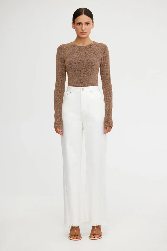 SIGNIFICANT OTHER - GIA LONG SLEEVE TOP - BRONZE - Image 2