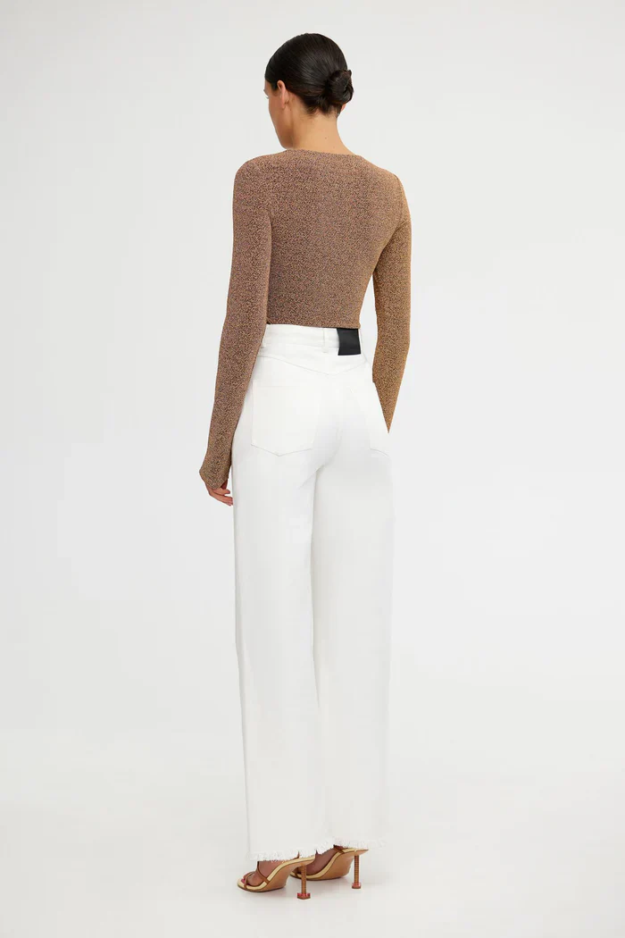 SIGNIFICANT OTHER - GIA LONG SLEEVE TOP - BRONZE - Image 4