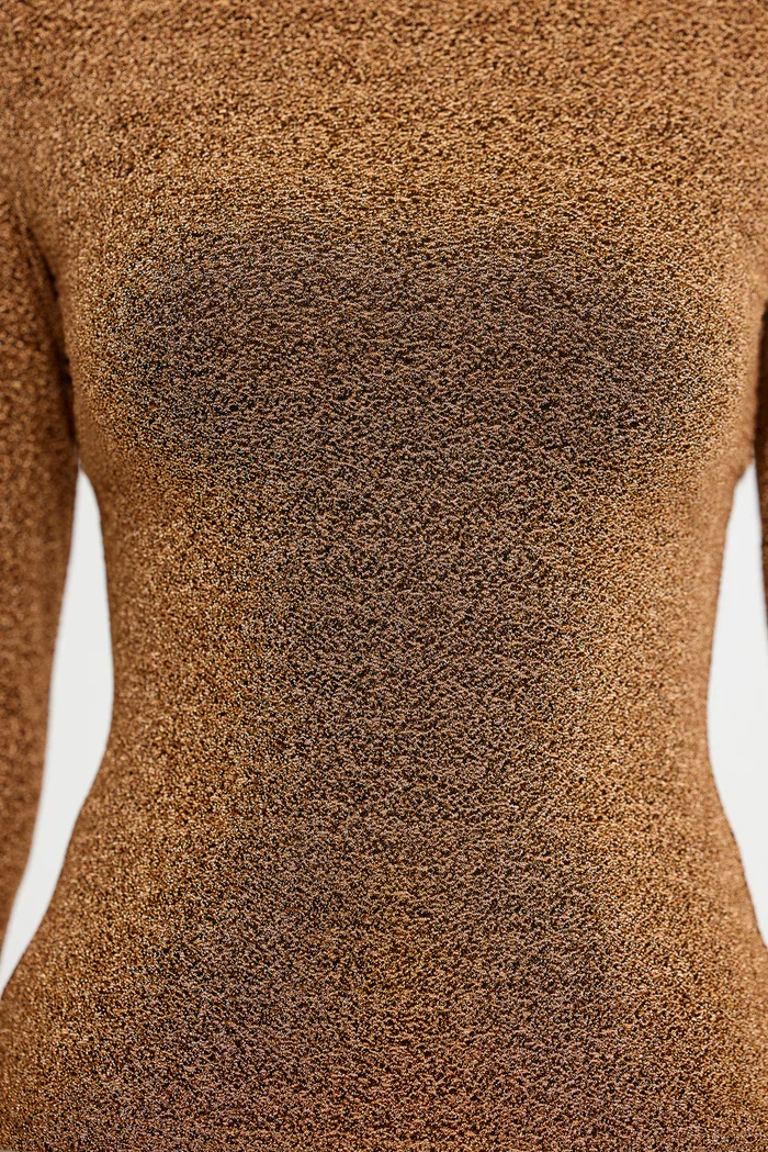 SIGNIFICANT OTHER - GIA LONG SLEEVE TOP - BRONZE - Image 5
