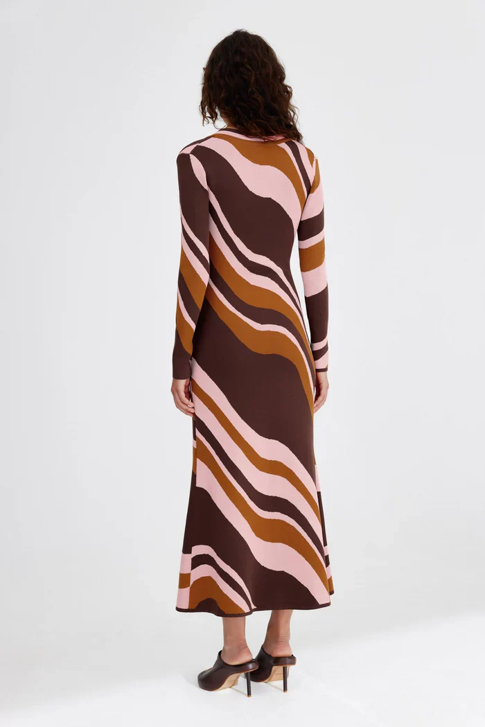 SIGNIFICANT OTHER - LEYLA MAXI DRESS (CHOCOLATE SWIRL) - Image 2