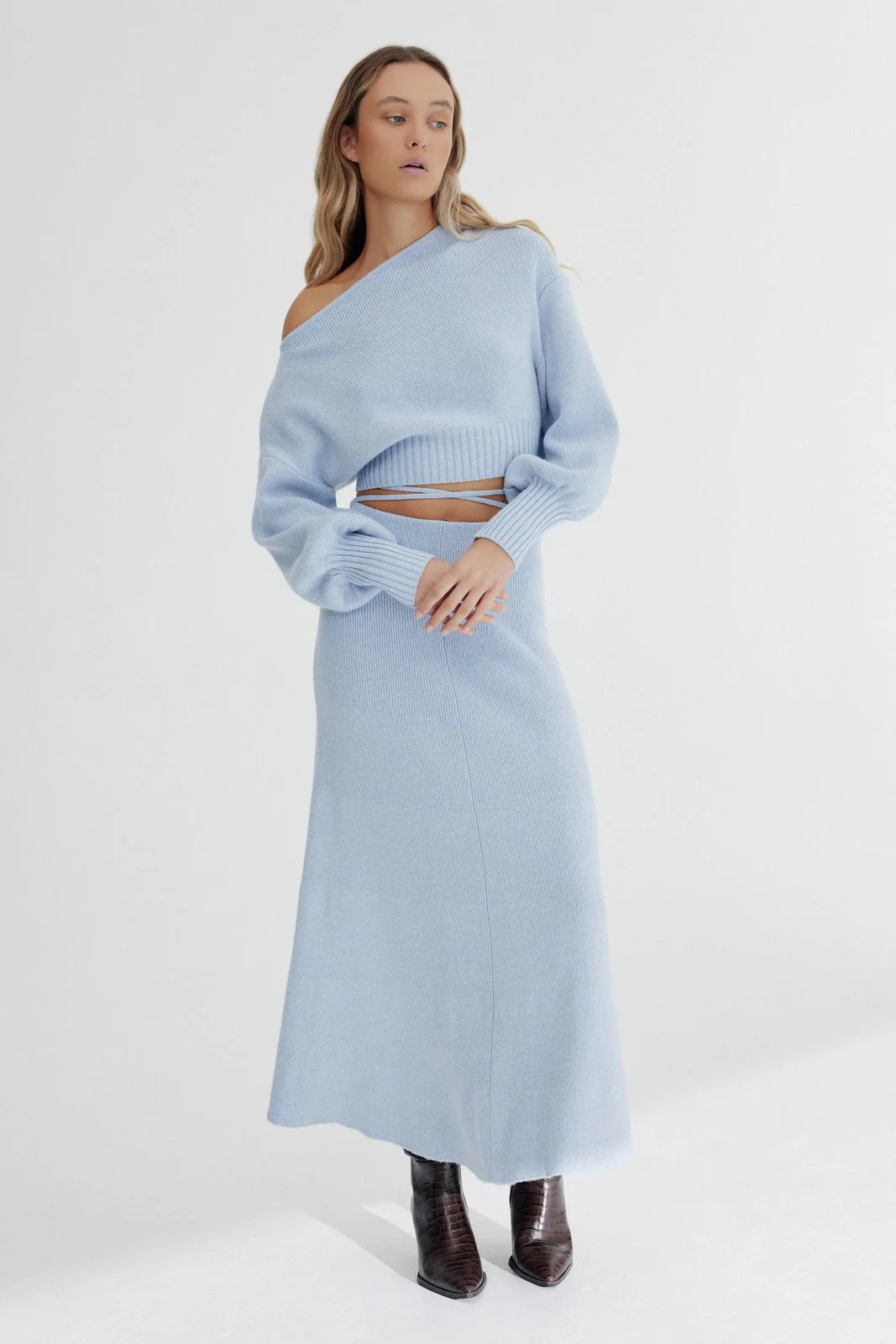 SIGNIFICANT OTHER - Lia Skirt (Blue Marle)