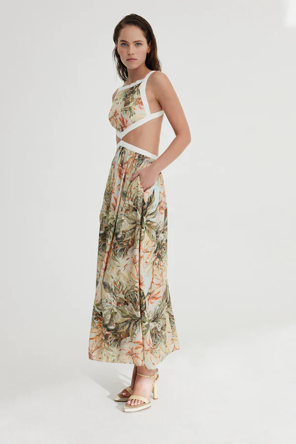 SIGNIFICANT OTHER - Marino Dress (Painted Floral Print) - Image 3