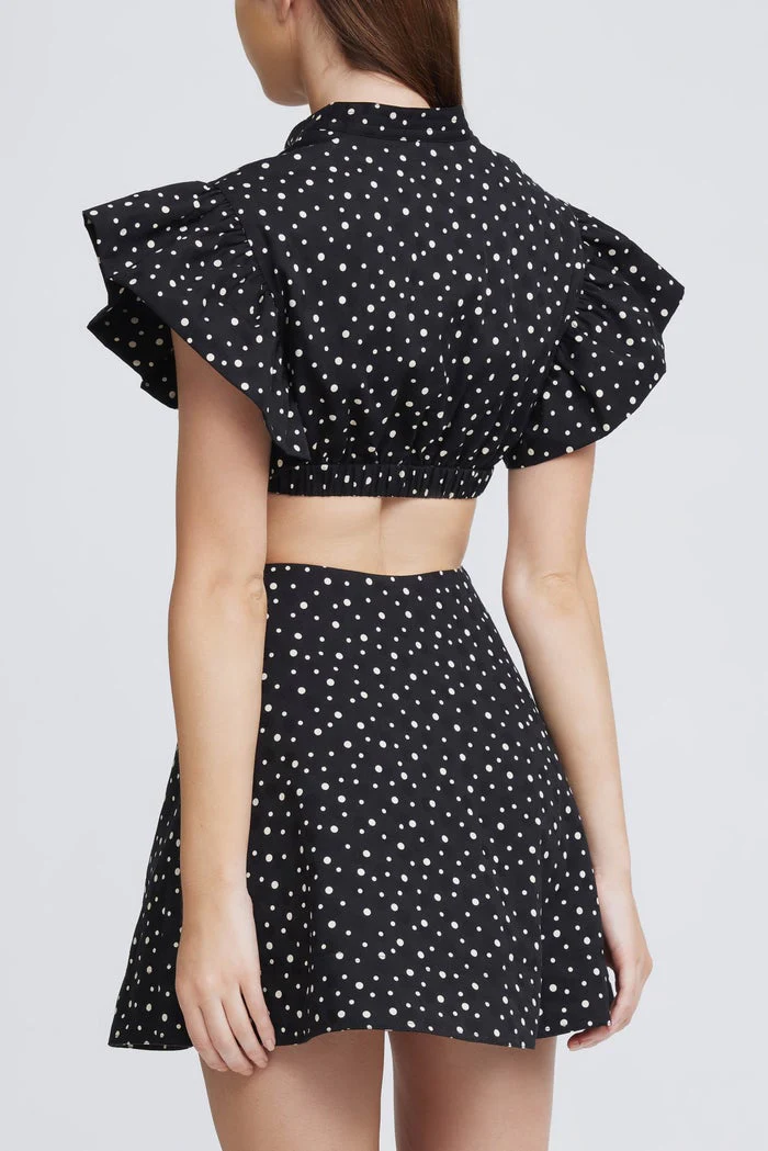 SIGNIFICANT OTHER - Martine Dress (Black and Cream Polka) final sale - Image 2